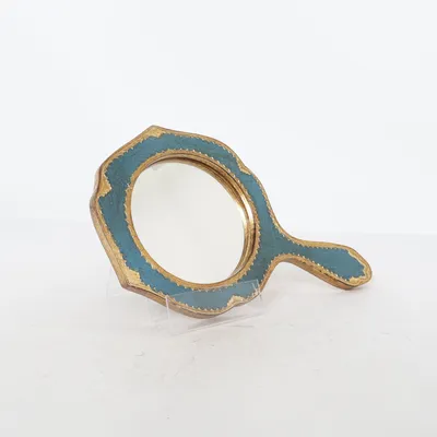 Miroir (Bleu, Or) de Paşabahçe