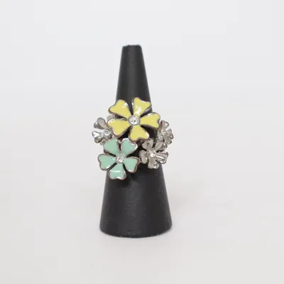 Ring (Geel, Turquoise, Meerkleurig) Onbekend materiaal