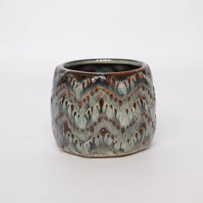Pot (Blue, Multicolored)