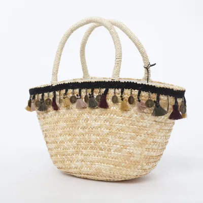 Strandväska (Beige, Flerfärgad)