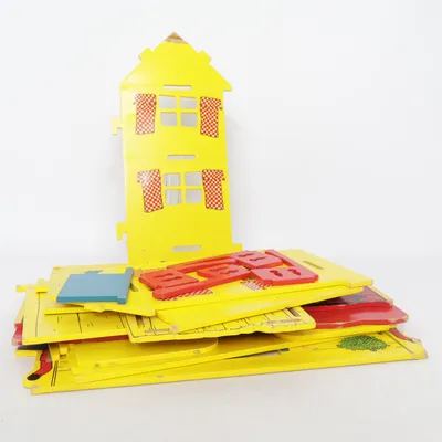 Dollhouse (Yellow, Red, Blue) from Pippi Långstrump