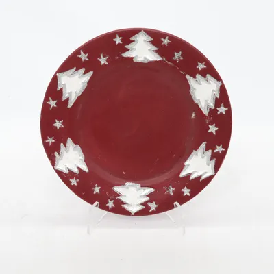 Assiette (Rouge, Blanc, Argent)