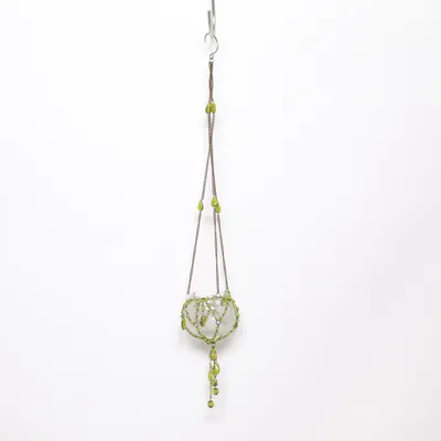 Candle holder (Transparent, Green)