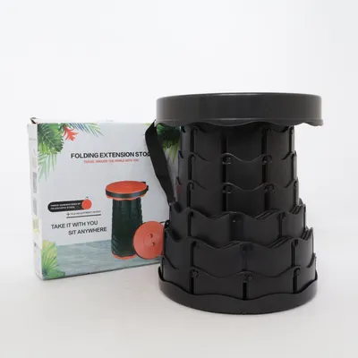 Stool (Black, Orange)
