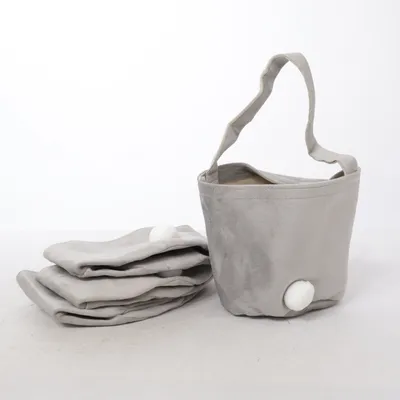Storage basket (Gray, White)