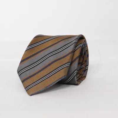 Tie (Gray, Brown, Blue) from Felix W Silk