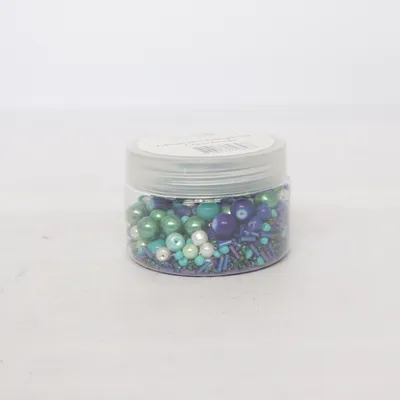 Plastpärlor (Blå, Grön, Vit) från Hobby Atelier