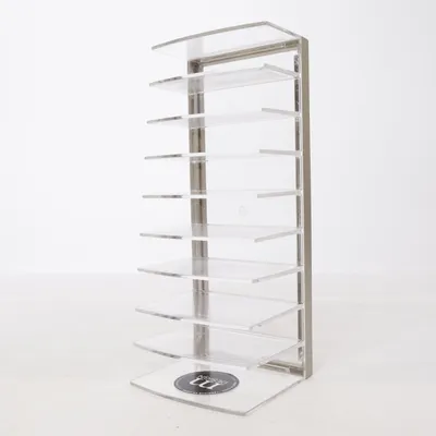 Record stand (Transparent, Black)