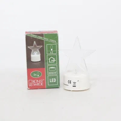 LED candle (White, Transparent) from Konst Smide