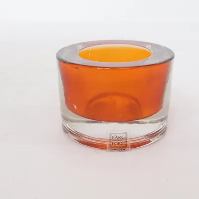 Waxinelichthouder (Oranje) van Färg & Form