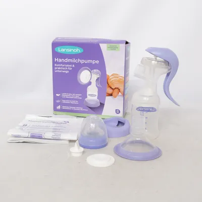 Bröstpump (Vit, Lila) från Lansinoh