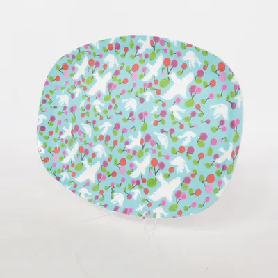 Plateau de service (Bleu, Multicolore) de Rice