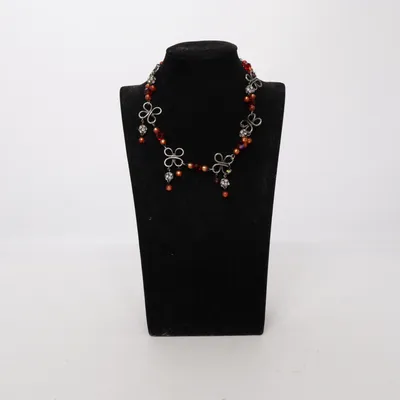 Halsband (Silverfärgad, Flerfärgad) Okänd metall
