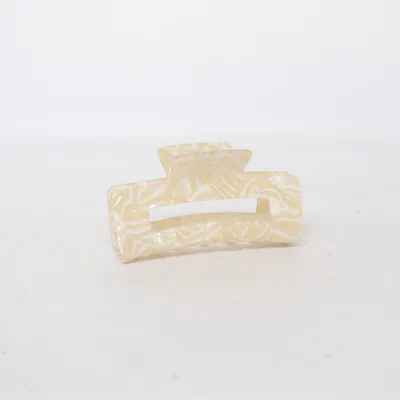 Hårklämma (Vit, Beige)