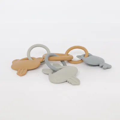 Jouet de dentition (Gris, Marron) de Konges Sløjd