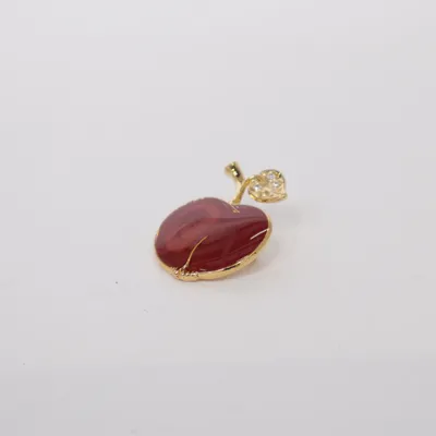 Broche (Rood, Goud) Onbekend materiaal
