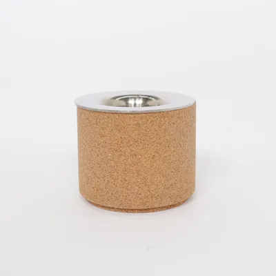 Waxinelichthouder (Zilver, Bruin) van Bk