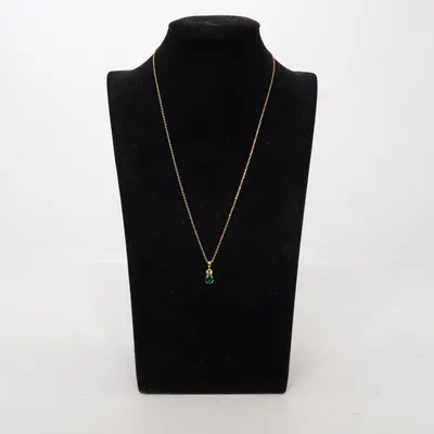 Halsband (Leah Necklace/Green Combo) från Caroline Svedbom Guldpläterad