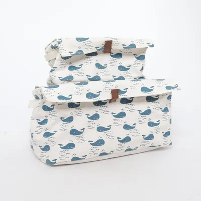 Boîte de rangement (Beige, Bleu) de Vertbaudet Coton, Polyester