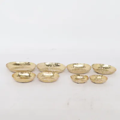 Bowl (Gold, Multicolored) from Broste Copenhagen