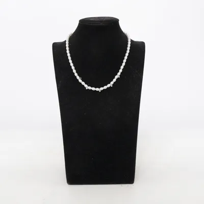 Ketting (Wit, Zilver) van Steel Onbekend materiaal