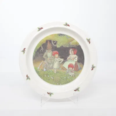 Tallrik (Vit, Flerfärgad) från Rätt Start