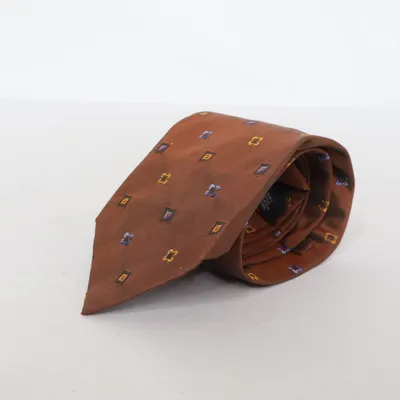 Tie (Brown, Multicolored) from Ascot Silk