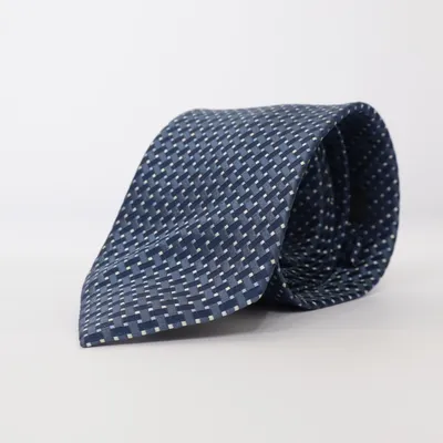 Tie (Blue, White) from Tie Rack Silk