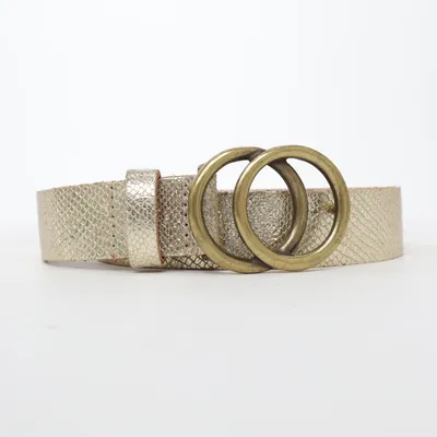 Bälte (Guldfärgad) från Summum Skinn
