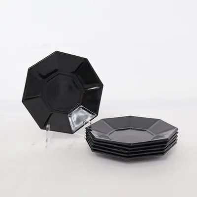 Plate (Black) from Arcoroc