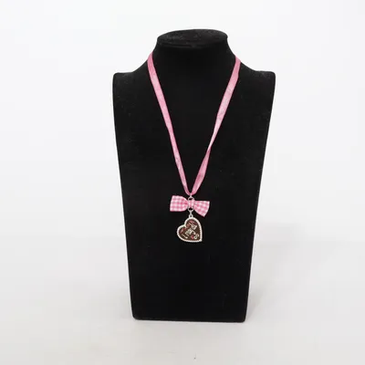 Necklace (Pink, White) Unknown metal