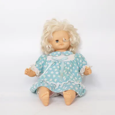 Docka (Blå, Vit) från Skrållan