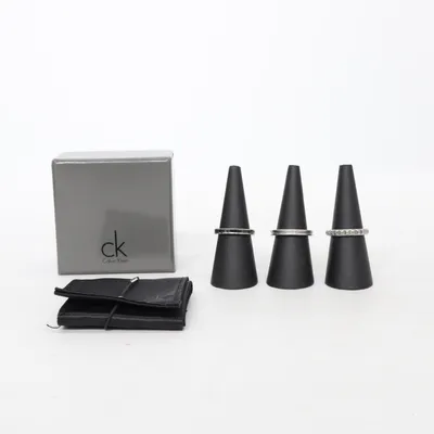 Ring (Gray, Black) from Calvin Klein Unknown metal