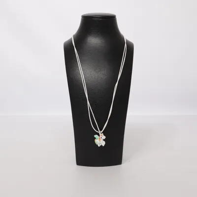Halsband (Vit, Flerfärgad) Okänd metall