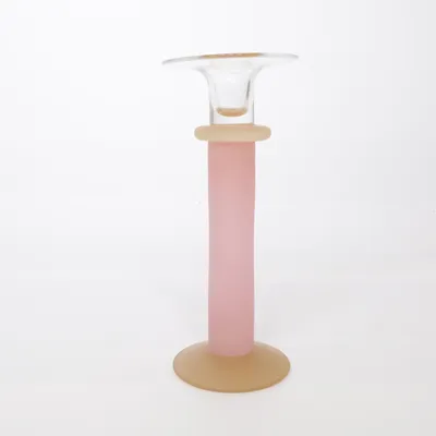 Ljusstake (Rosa, Beige, Transparent)