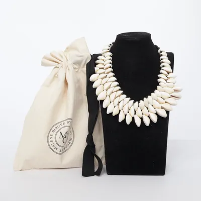 Collier (Blanc, Noir) de By Malene Birger Métal inconnu
