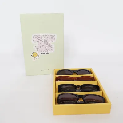 Sonnenbrille (Schwarz, Braun) von Ace & Tate