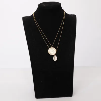 Halsband (Guldfärgad, Vit) från Purelei Okänd metall