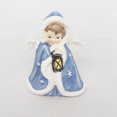 Figurine en porcelaine (Bleu, Blanc) de Goebel
