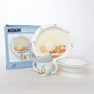 Barnservis (Vit, Blå) från Mumin