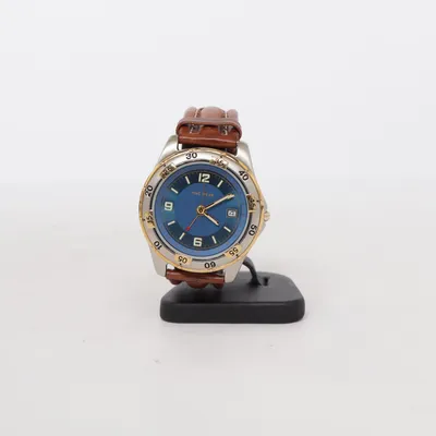 Armbåndsur (Blå, Brun) fra Promotion