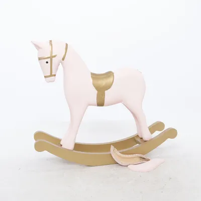 Gyngehest (Pink, Guld)