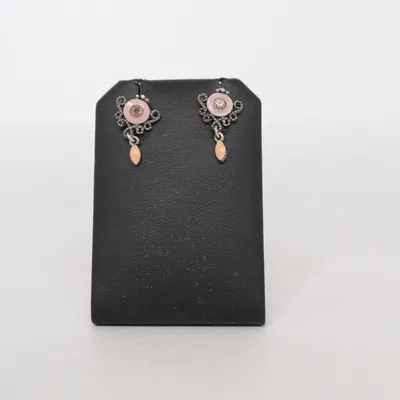 Oorbellen (Roze, Zilver) van Pilgrim Onbekend materiaal