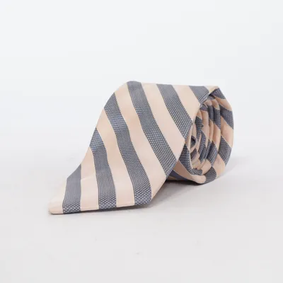 Tie (Blue, Beige) from Calvin Klein Silk