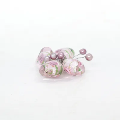 Broche (Violet) Métal inconnu