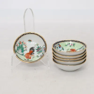 Skål (Vit, Flerfärgad)