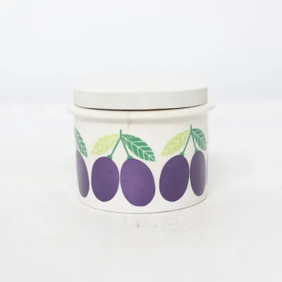Burk (Arabia POMONA PLOMMON MARMELADBURK SYLTBURK! VINTAGE!) från Arabia