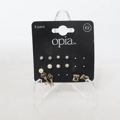 Earrings (Gold, White, Multicolored) from Opia Unknown metal
