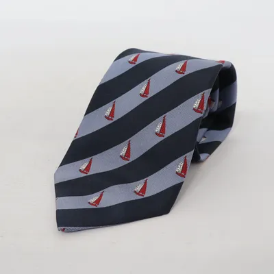 Tie (Blue, Red, White) from Reine Seide