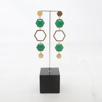 Earrings (Green, Gold) from Edblad Unknown metal